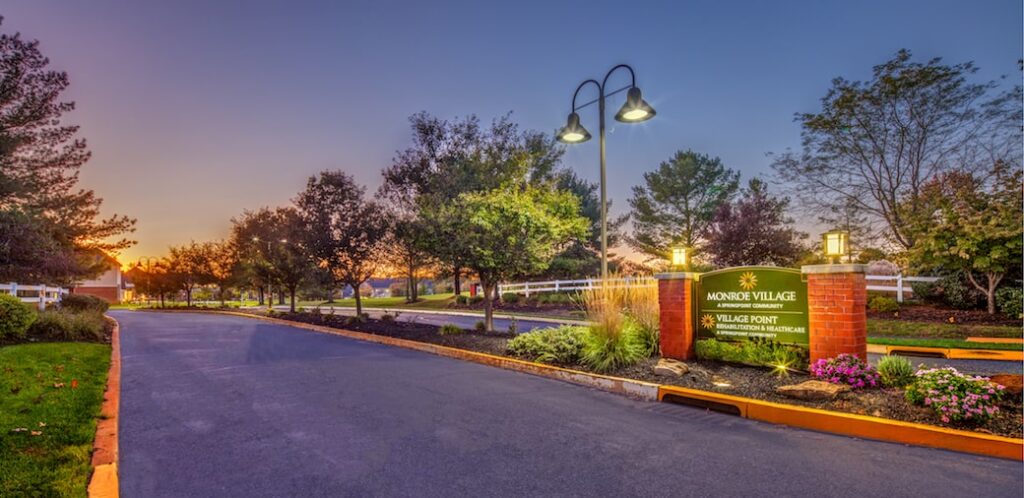 exterior of village point